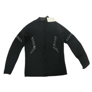 Goldfin Men Wetsuit Jacket Front Zip Black Neoprene Medium
